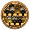 Vintiquewise Wooden Hanging Wine Barrel Wine Rack QI003949